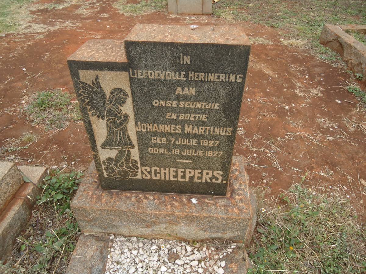 SCHEEPERS Johannes Martinus 1927-1927