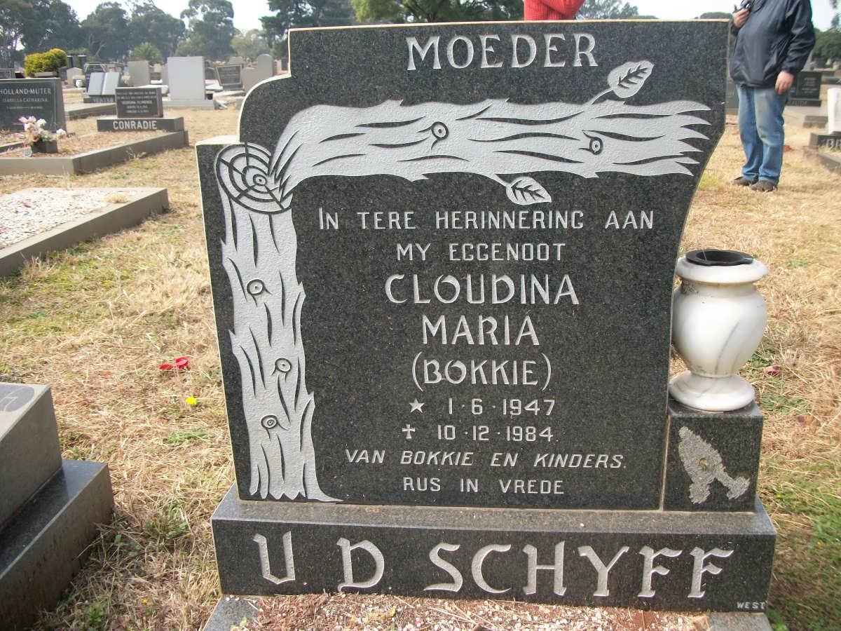 SCHYFF Cloudina Maria, v.d. 1947-1984