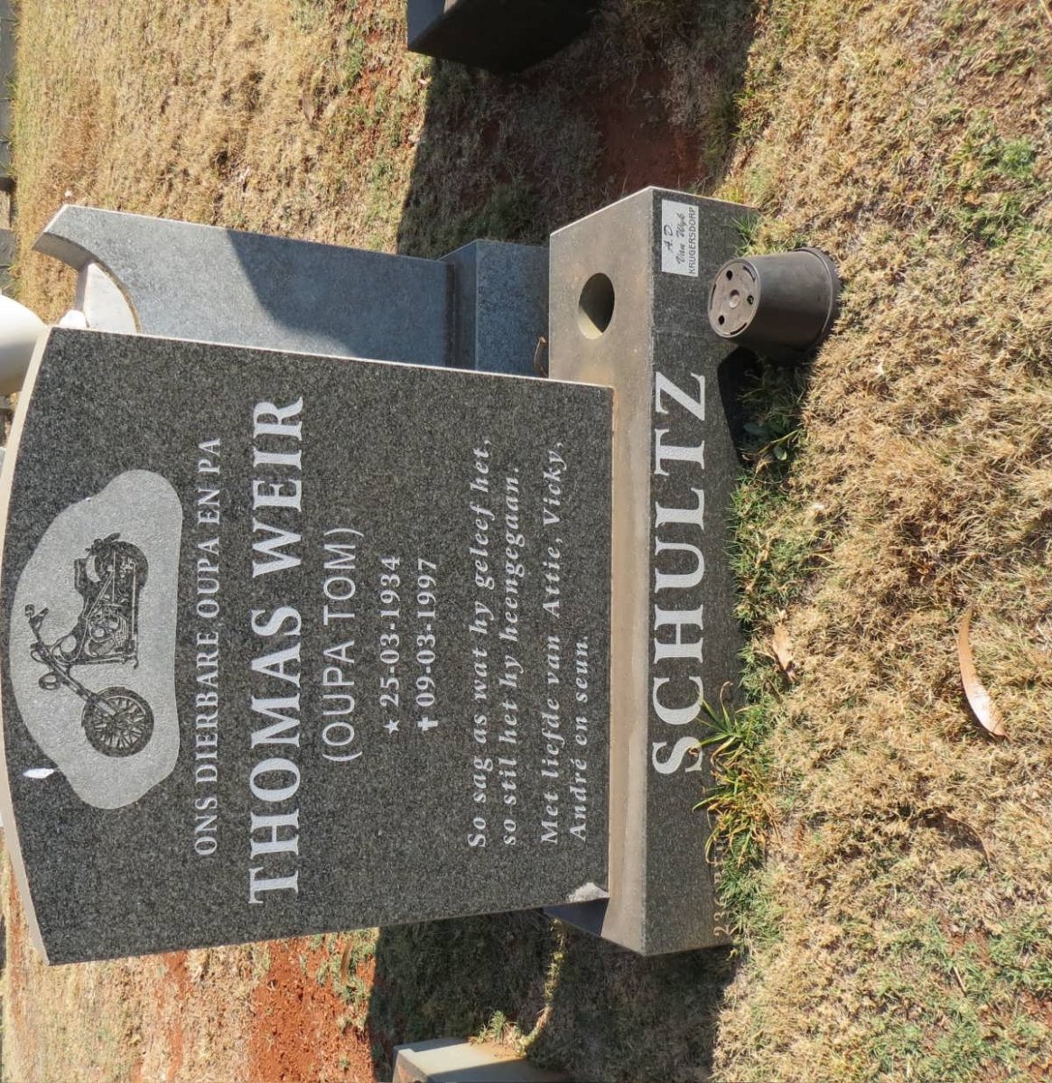 SCHULTZ Thomas Weir 1934-1997