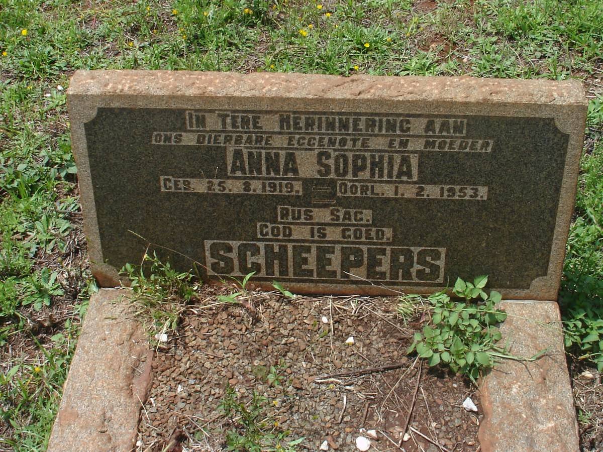 SCHEEPERS Anna Sophia 1919-1953