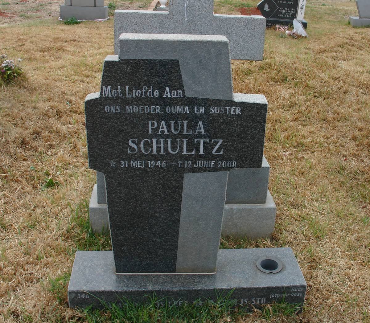 SCHULTZ Paula 1946-2008