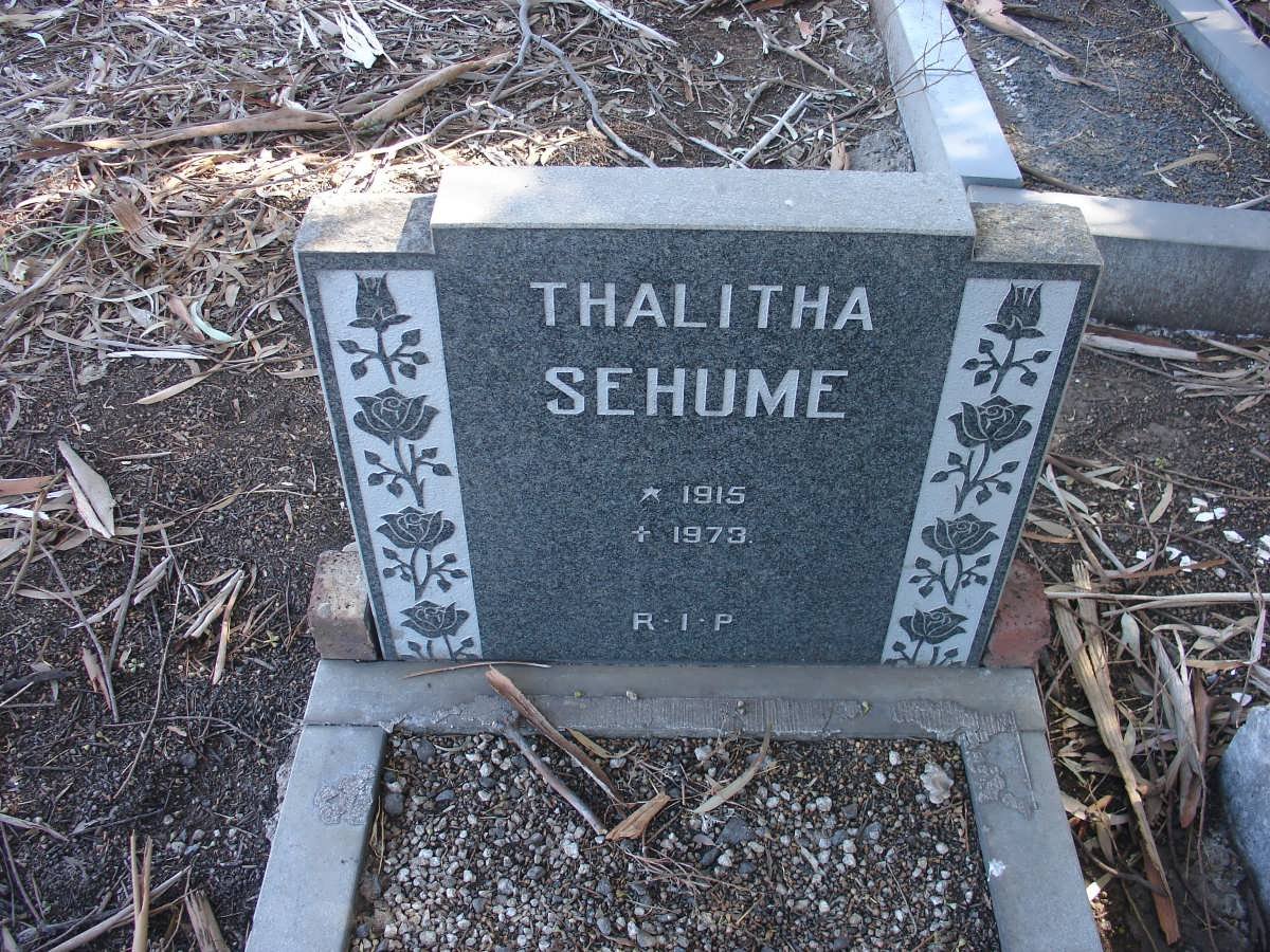 SEHUME Thalitha 1915-1973