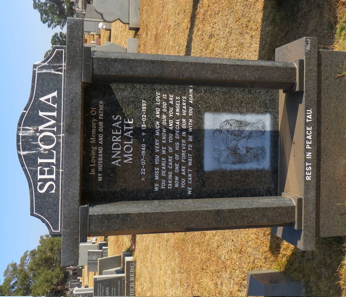 SELOMA Andreas Molate 1940-1997