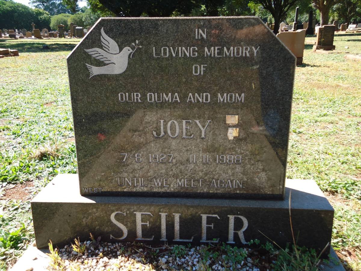 SEILER Joey 1927-1988