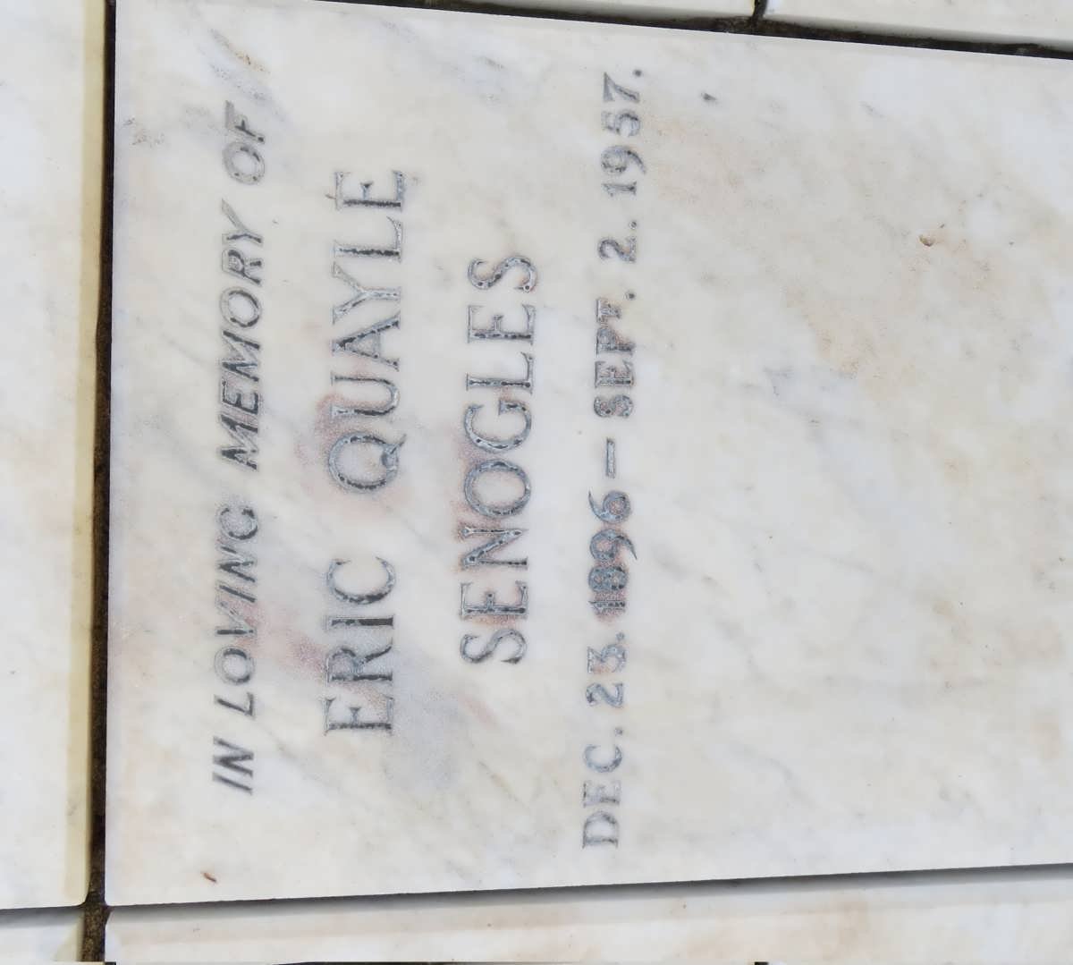 SENOGLES Eric Quayle 1896-1957
