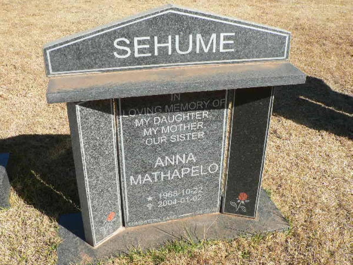 SEHUME Anna Mathapelo 1968-2004