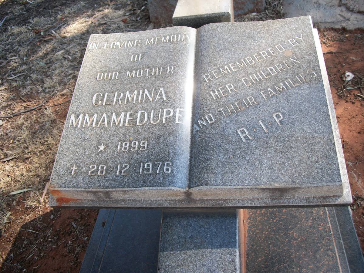 SEHUME Germina Mmamedupe 1899-1976