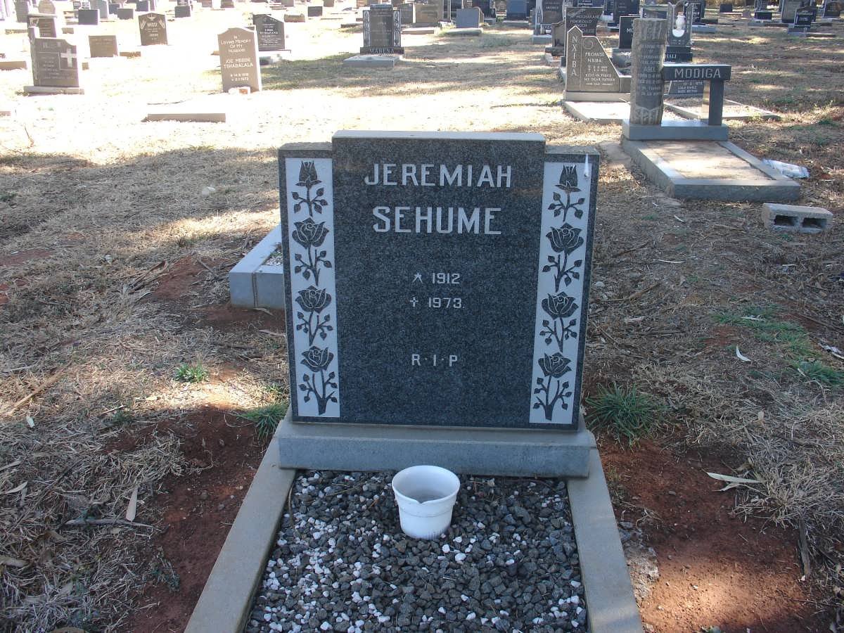 SEHUME Jeremiah 1912-1973