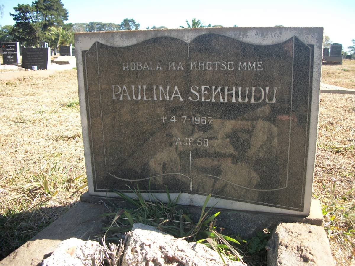 SEKHUDU Paulina -1967