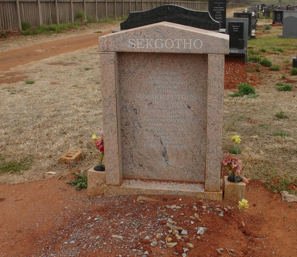 SEKGOTHO Mosike Petrus 1946-2007