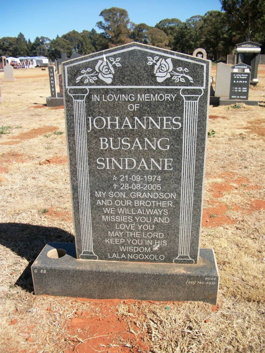 SINDANE Johannes Busang 1974-2005
