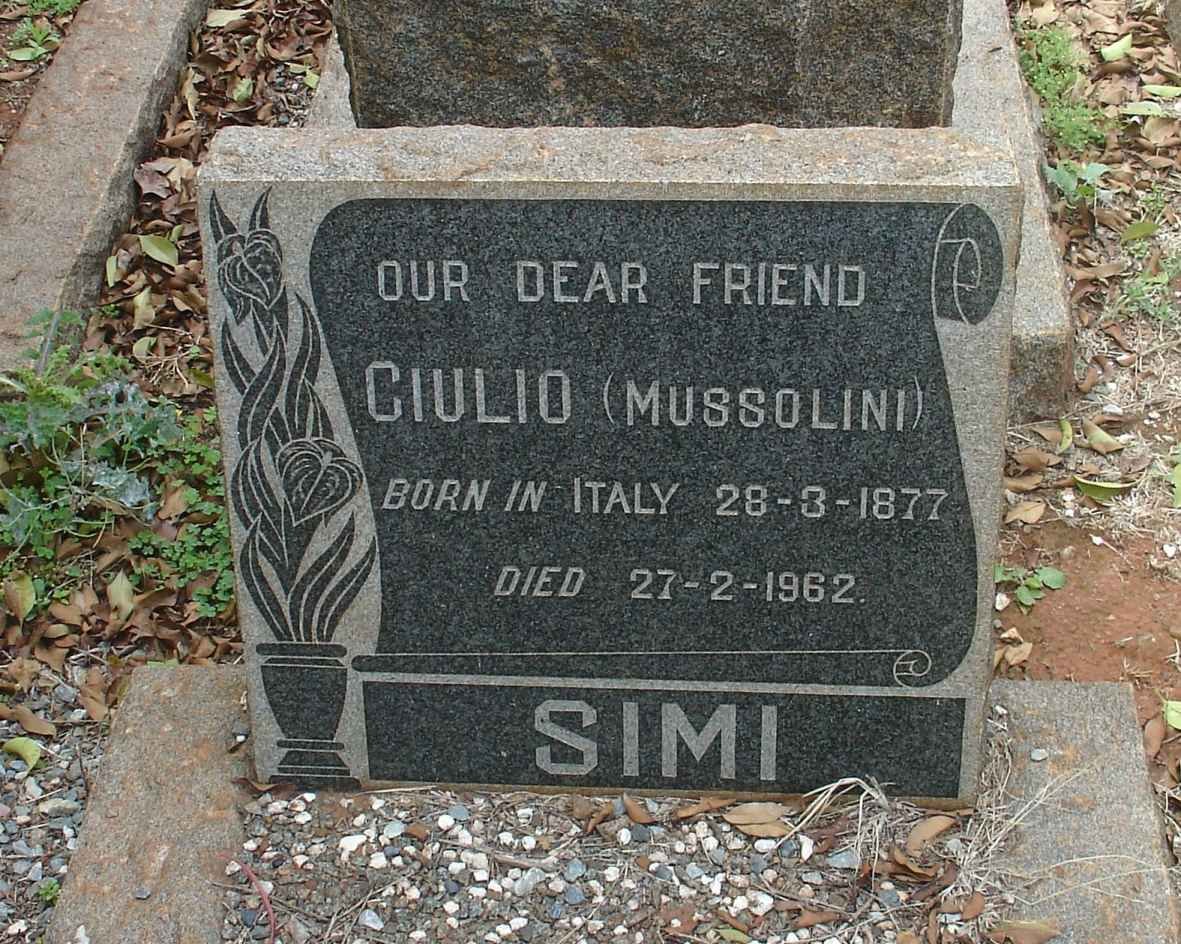 SIMI Ciulio 1877-1962
