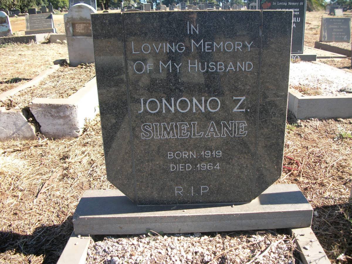 SIMELANE Jonono Z. 1919-1964
