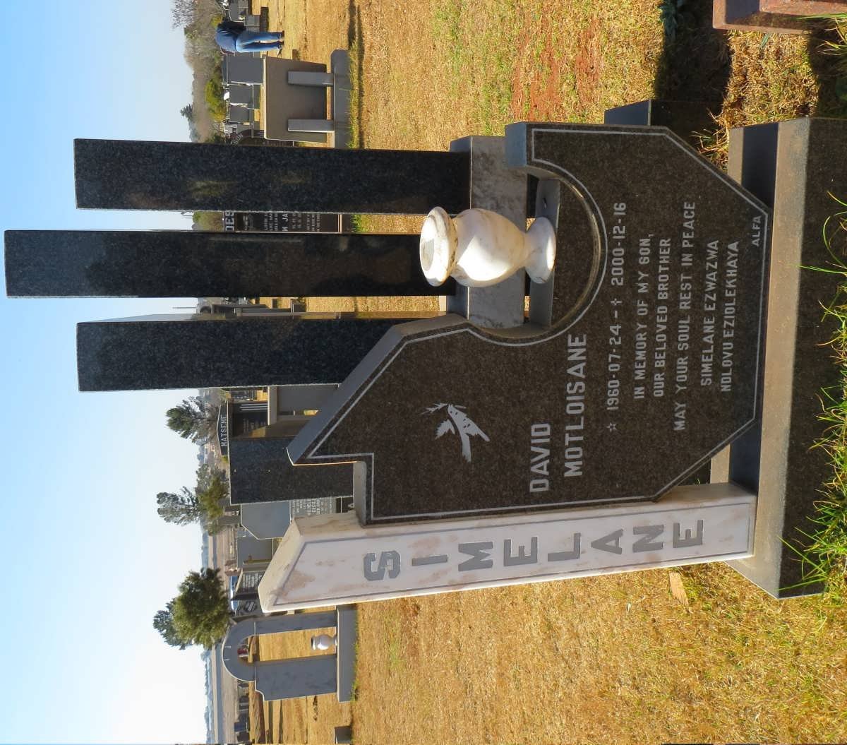 SIMELANE David Motloisane 1960-2000