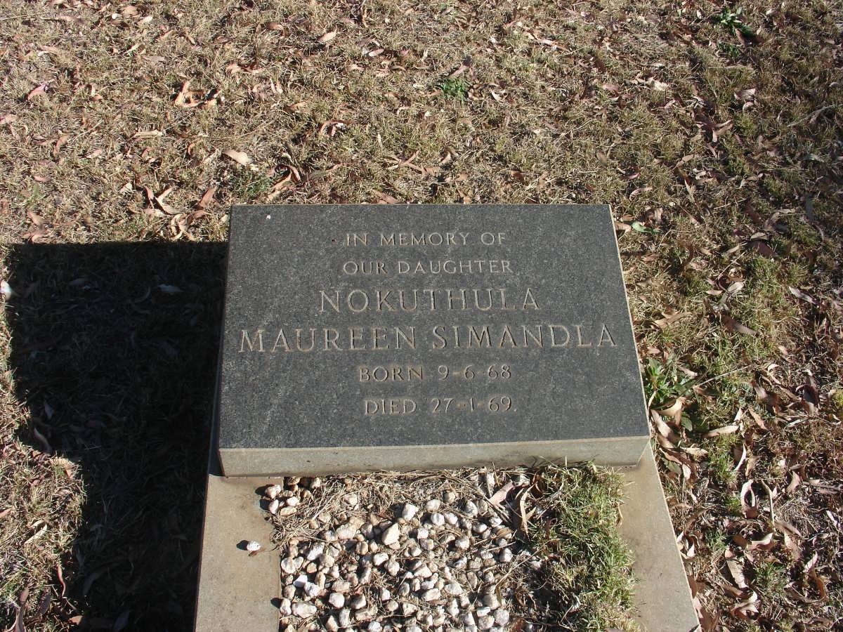 SIMANDLA Nokuthula Maureen 1968-1969