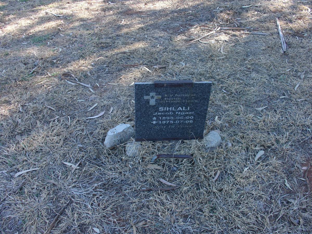 SIHLALI Jacob Ngazi 1898-1975