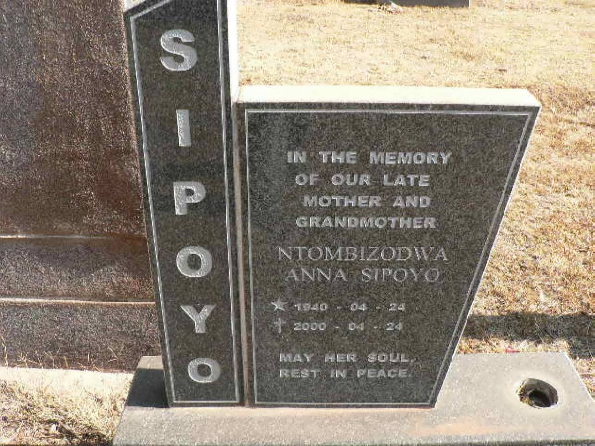 SIPOYO Mtombizodwa Anna 1940-2000