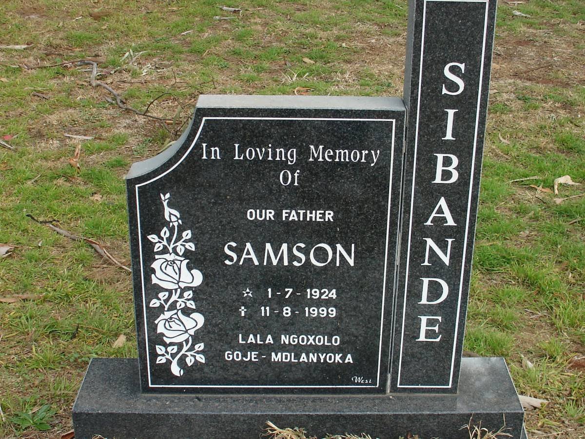 SIBANDE Samson 1924-1999