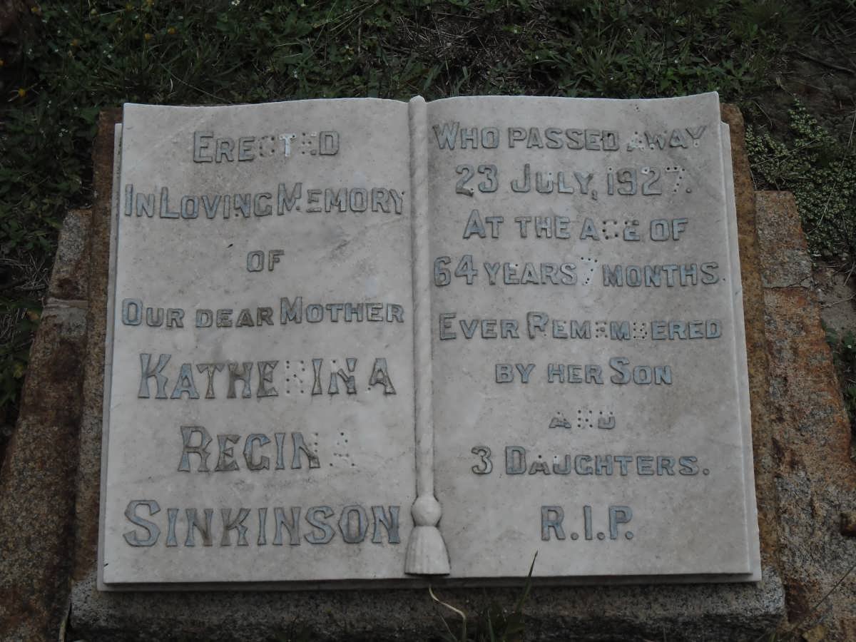 SINKIMSON Katherina Regina -1927
