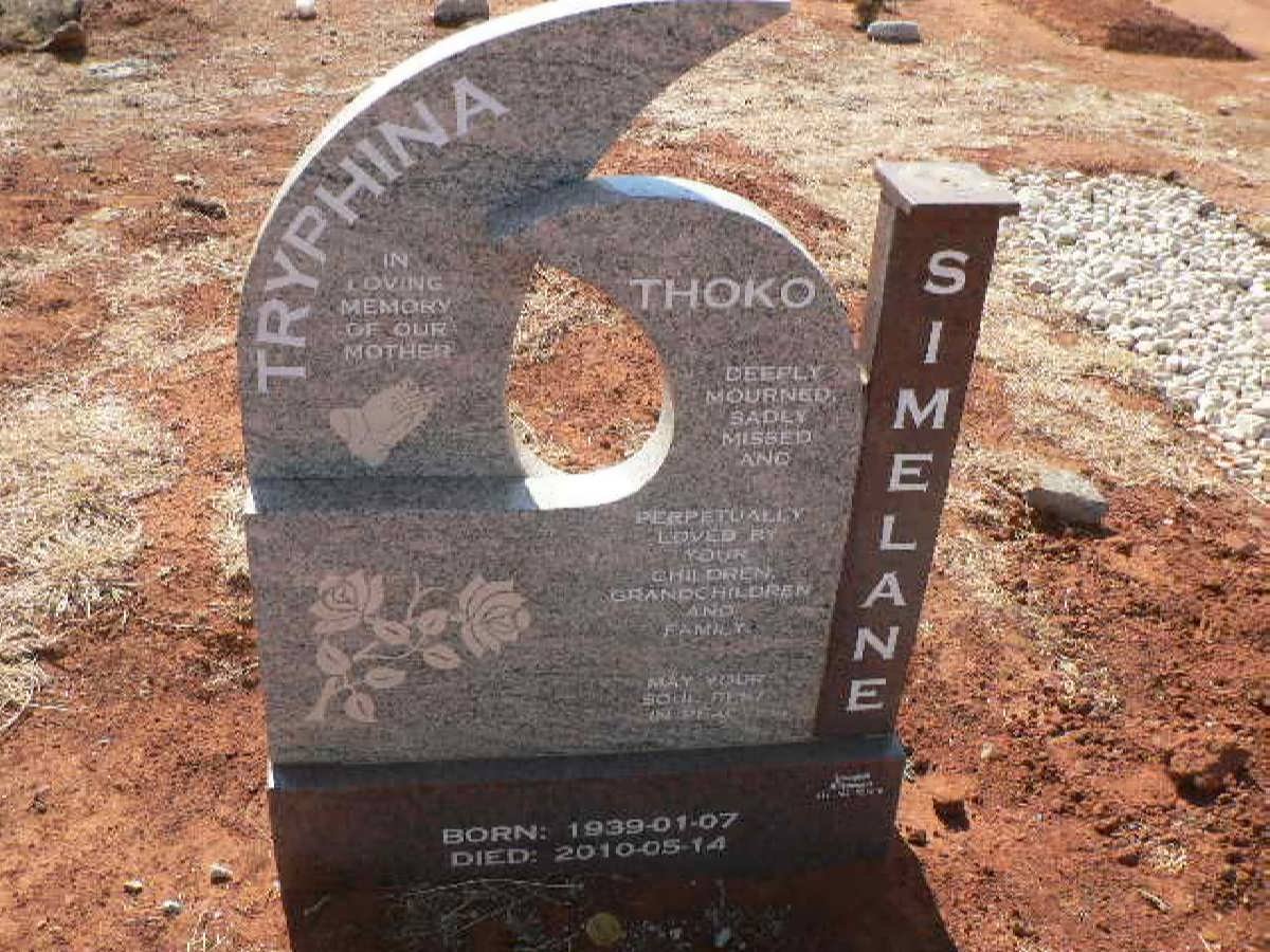 SIMELANE Tryphina Thoko 1939-2010