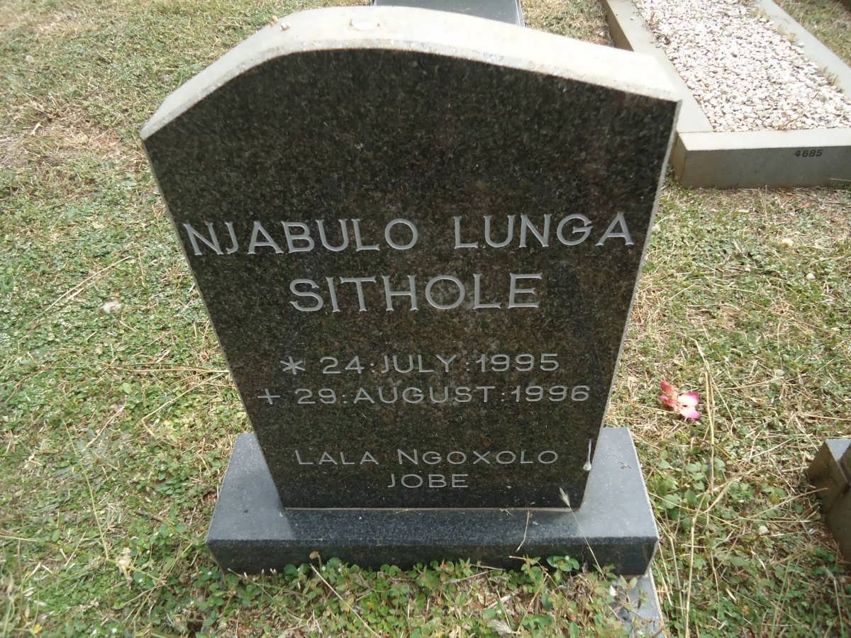 SITHOLE Njabulo Lunga 1995-1996