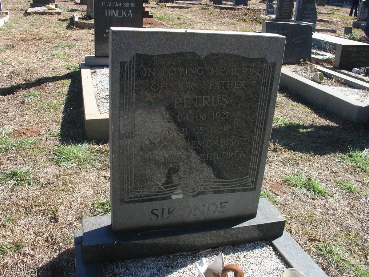 SIKONDE Petrus 1927-1969