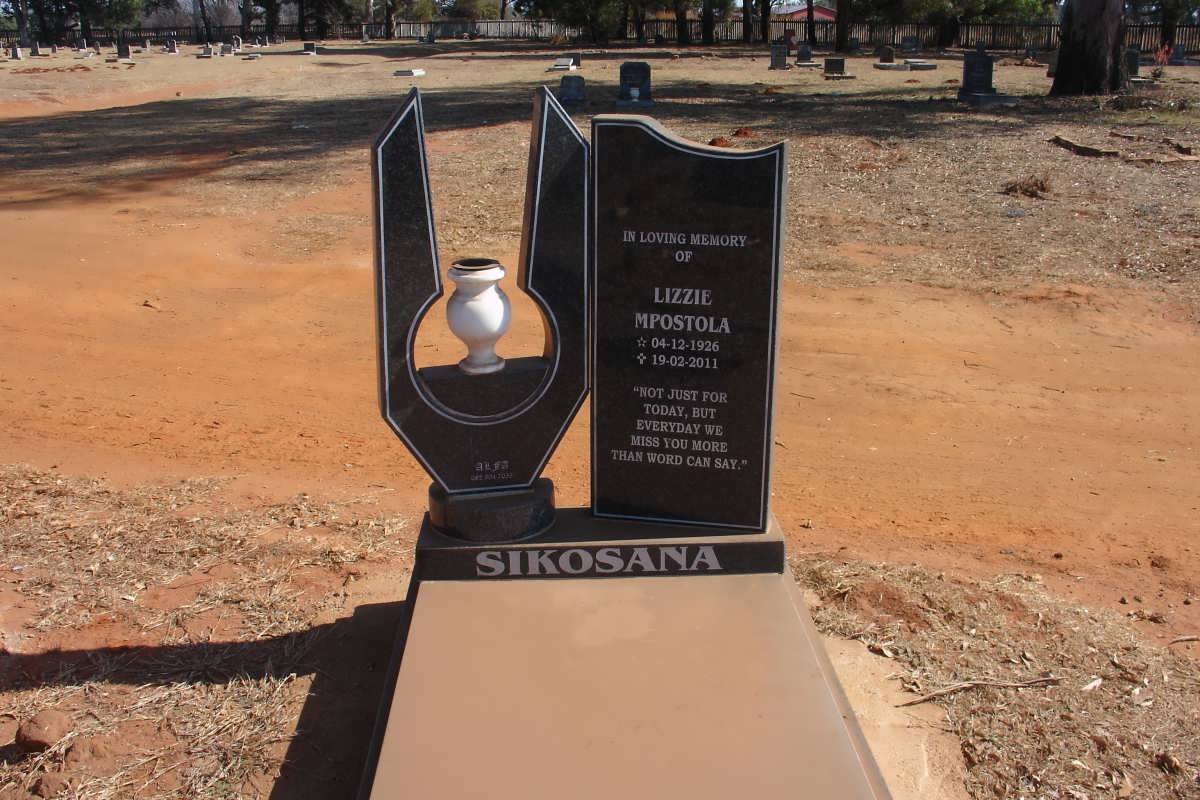 SIKOSANA Lizzie Mpostola 1926-2011