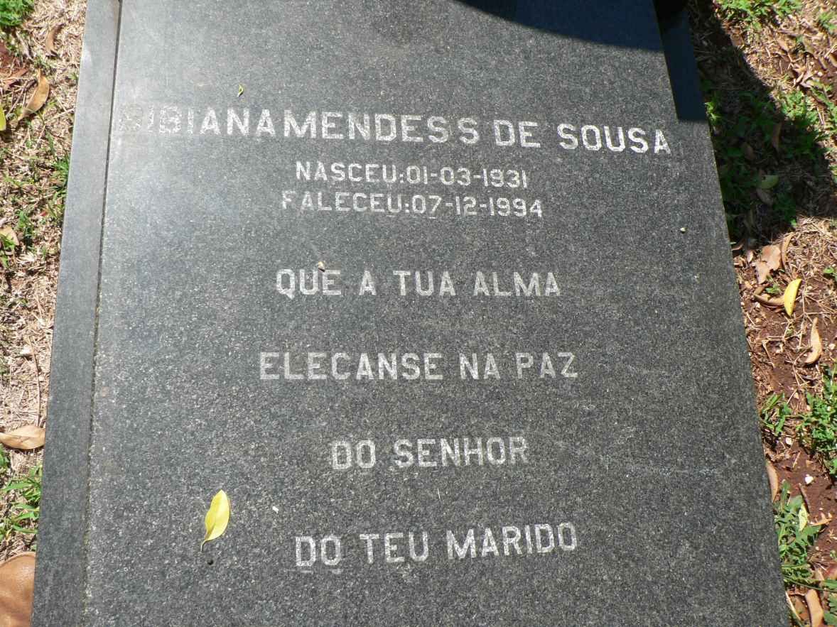 SOUSA Bibiana Mendes S., de 1931-1994