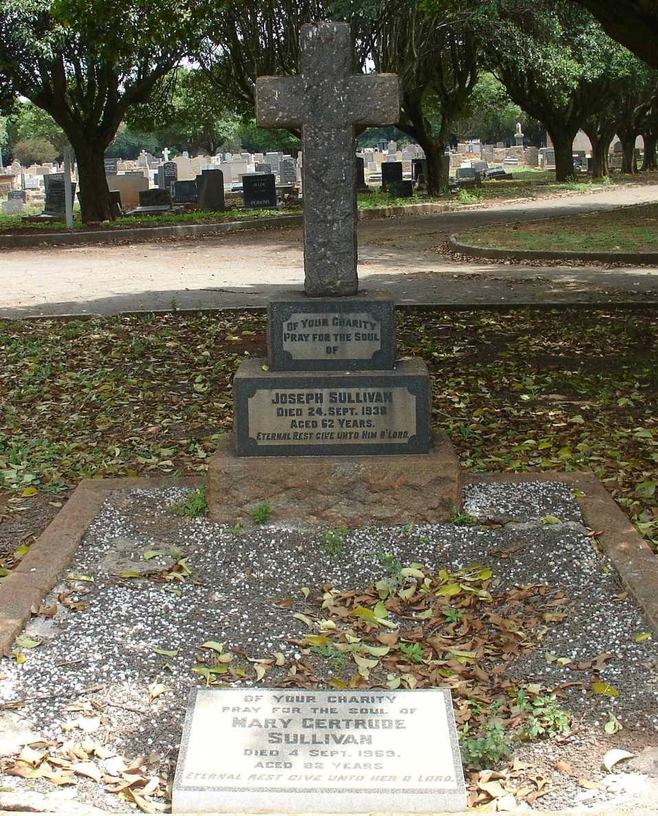 SULLIVAN Joseph -1938 &amp; Mary Gertrude -1969