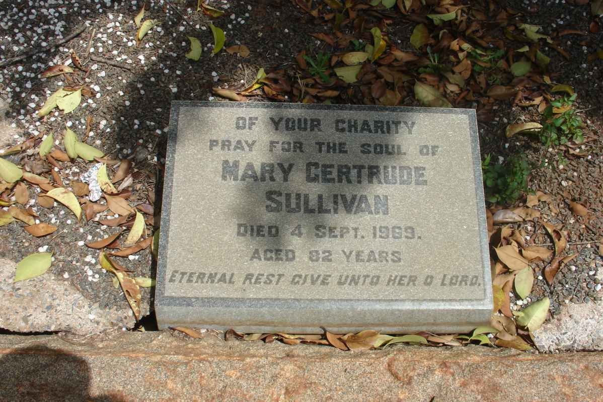 SULLIVAN Mary Gertrude -1969