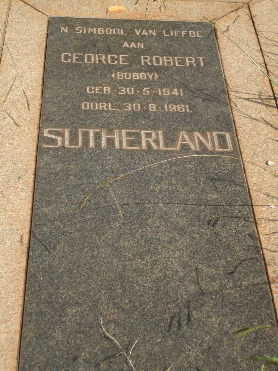 SUTHERLAND George Robert 1941-1961