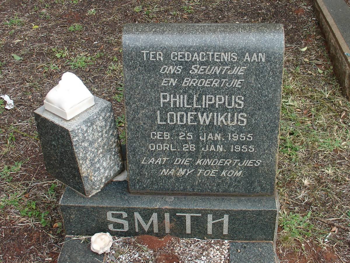 SMITH Phillippus Lodewikus 1955-1955