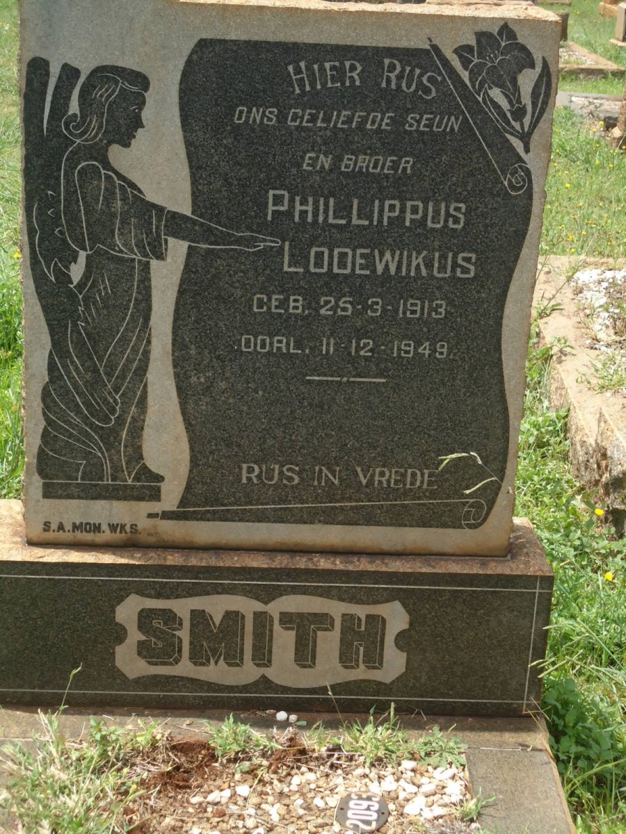 SMITH Phillippus Lodewikus 1913-1946