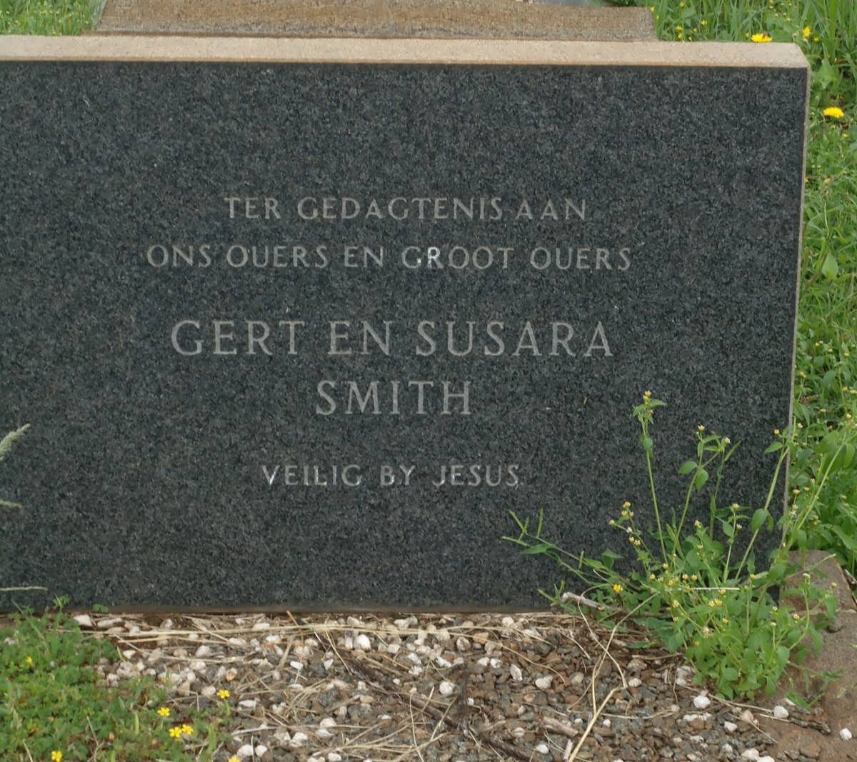 SMITH Gert &amp; Susara