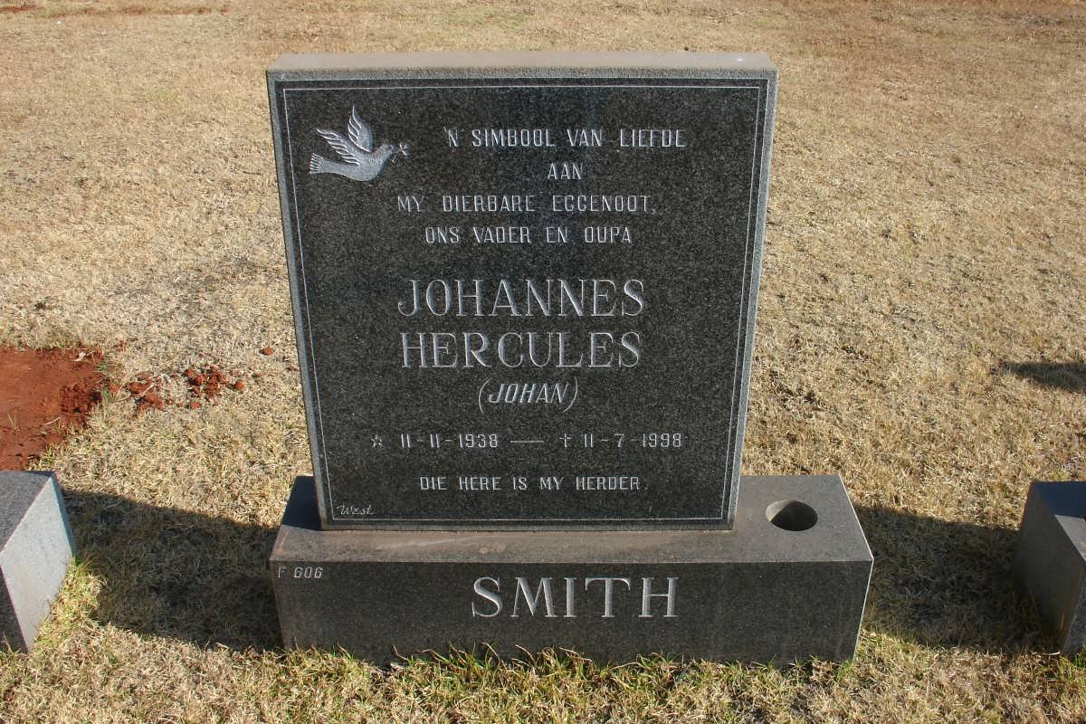SMITH Johannes Hercules 1938-1998