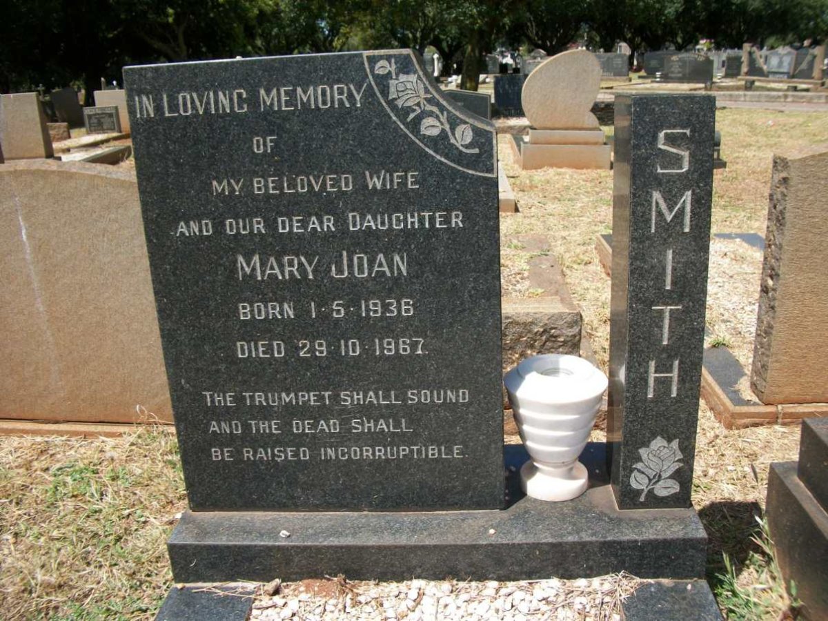 SMITH Mary Joan 1936-1967