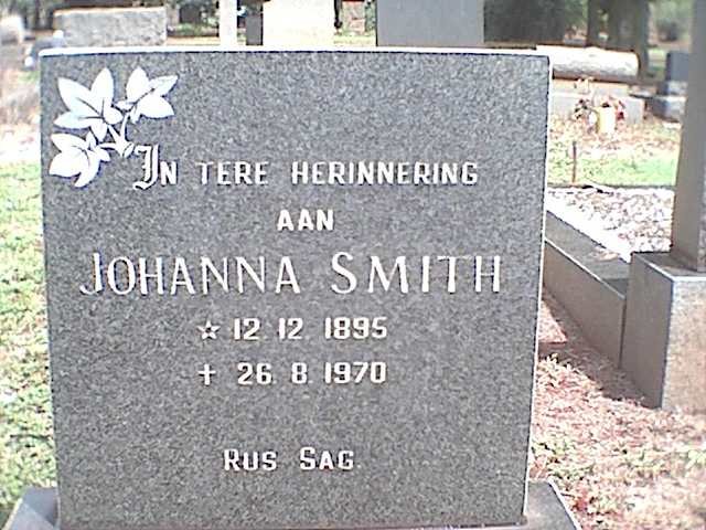 SMITH Johanna 1895-1970
