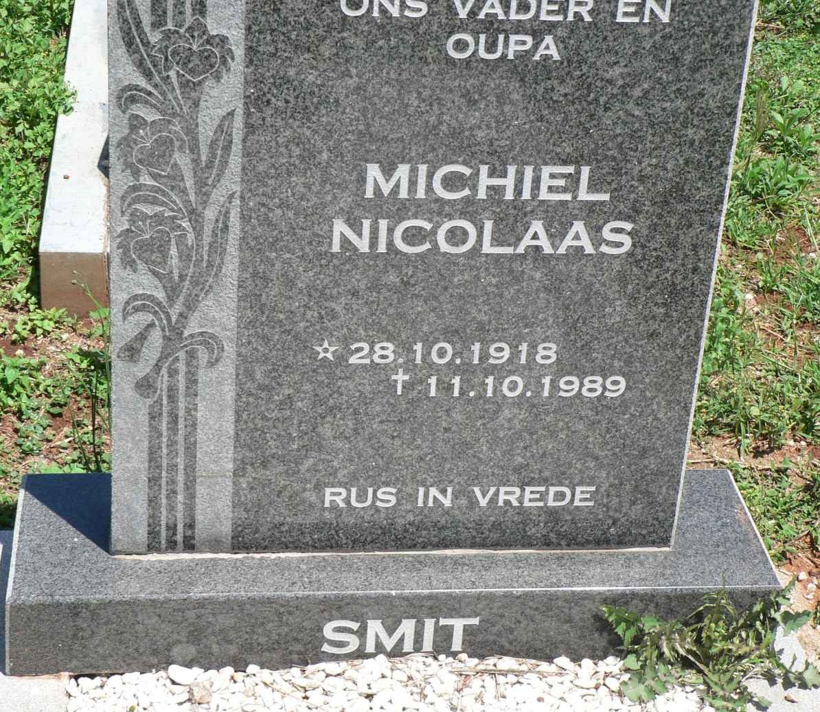 SMIT Michiel Nicolaas 1918-1989