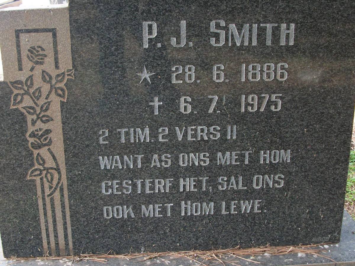 SMITH P.J. 1886-1975
