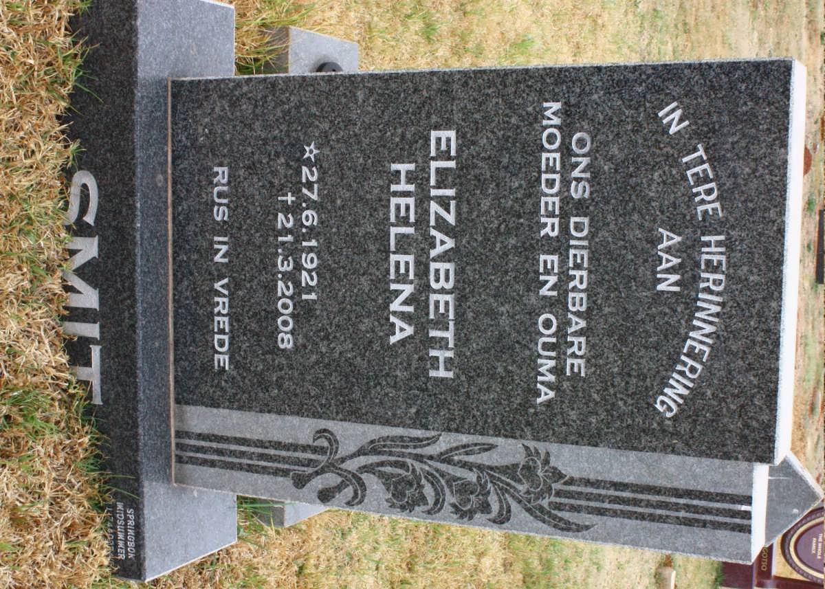 SMIT Elizabeth Helena 1921-2008