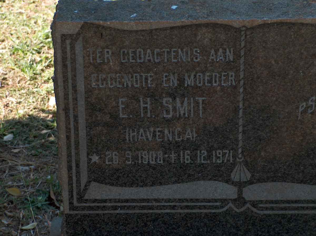 SMIT E.H. nee HAVENGA 1908-1971