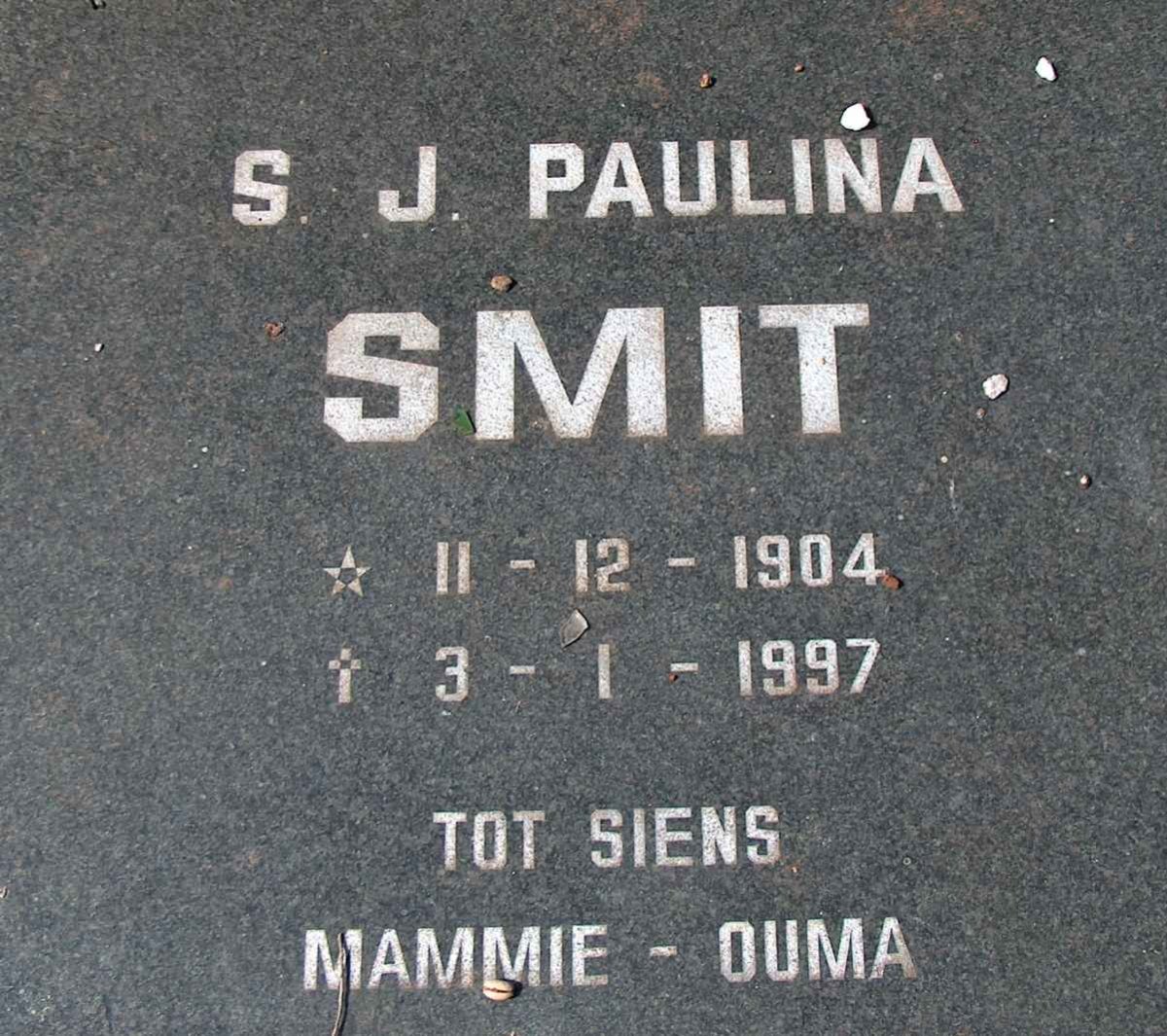 SMIT S.J. Paulina 1904-1977