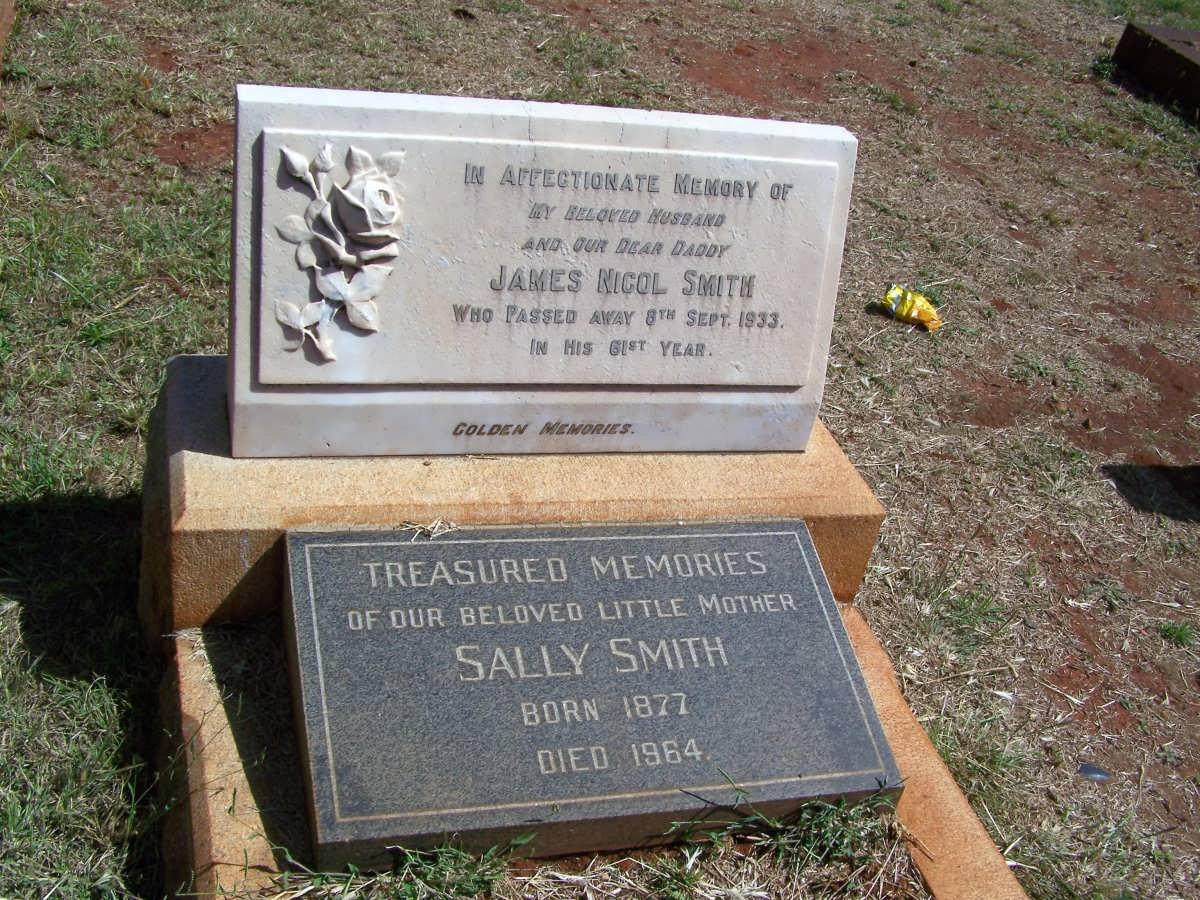 SMITH James Nicol -1933 &amp; Sally 1877-1964