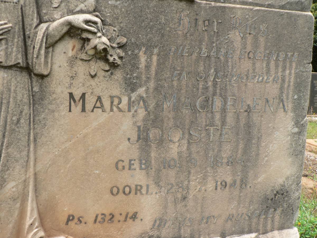 SNYMAN Johannes Petrus -1938 :: JOOSTE Paulus M. 1879-1959 :: JOOSTE Maria Magdelena 1884-1948