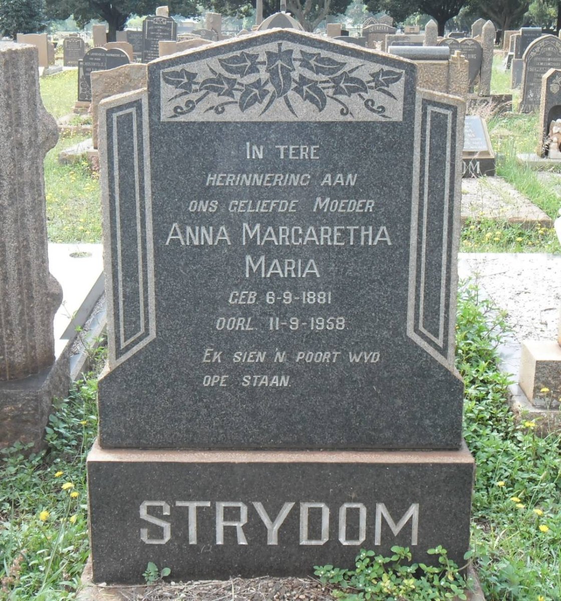 STRYDOM Anna Margaretha Maria 1881-1958