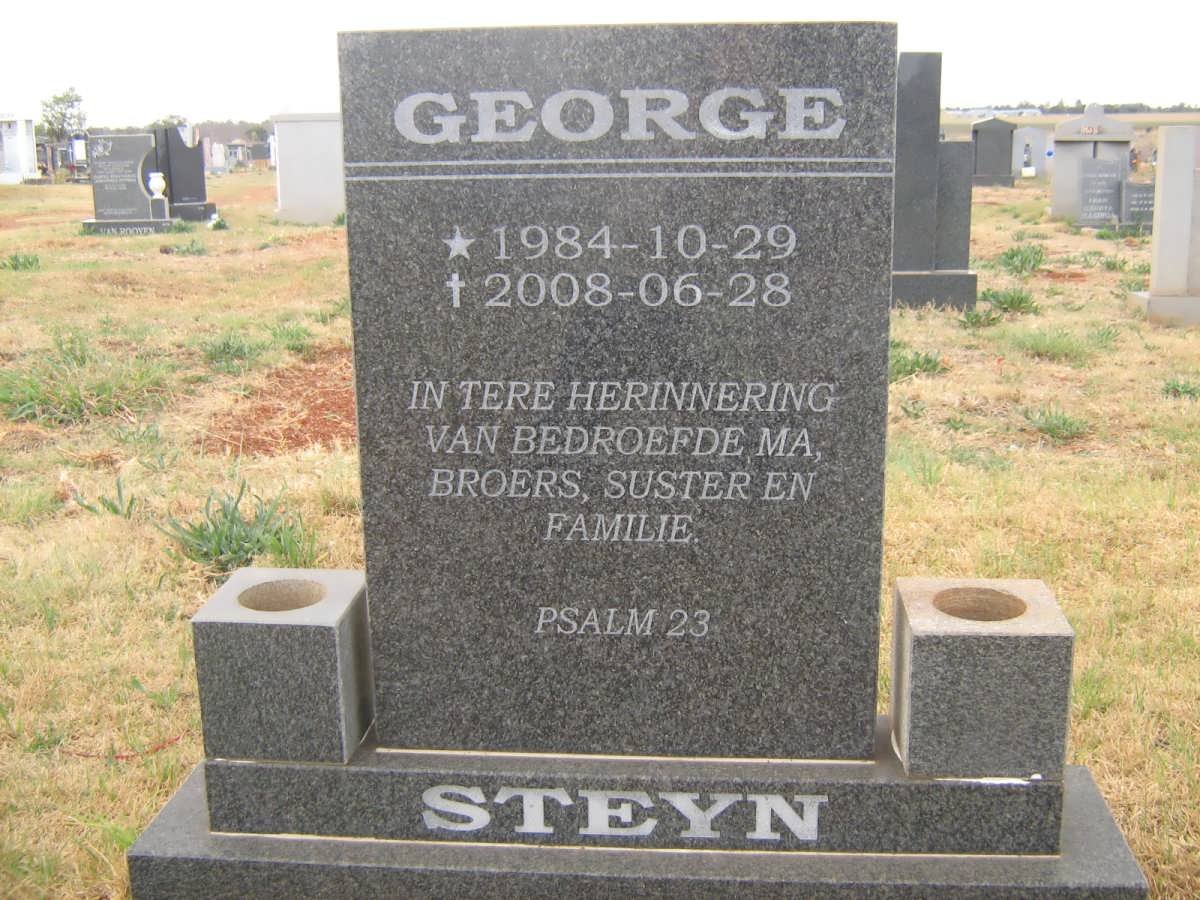 STEYN George 1984-2008