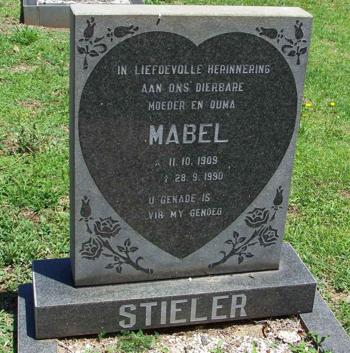 STIELER Mabel 1909-1990