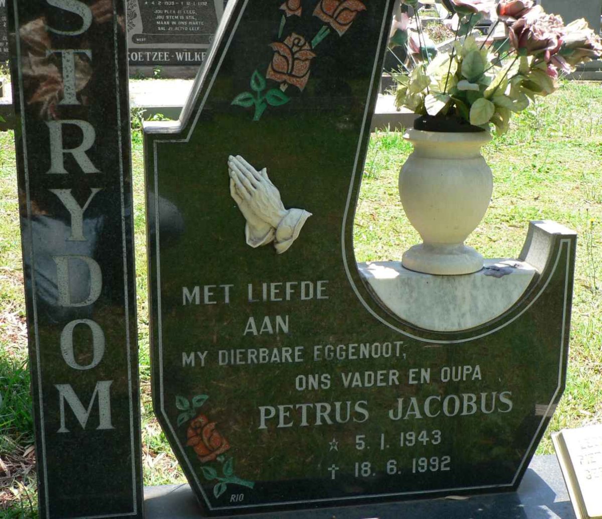 STRYDOM Petrus Jacobus 1943-1992