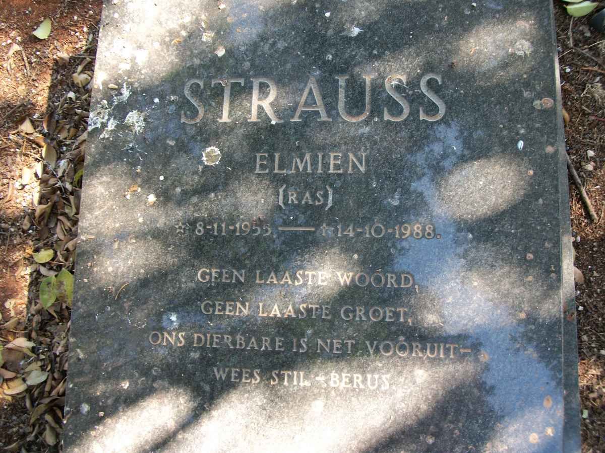 STRAUSS Elmien geb RAS 1955-1988