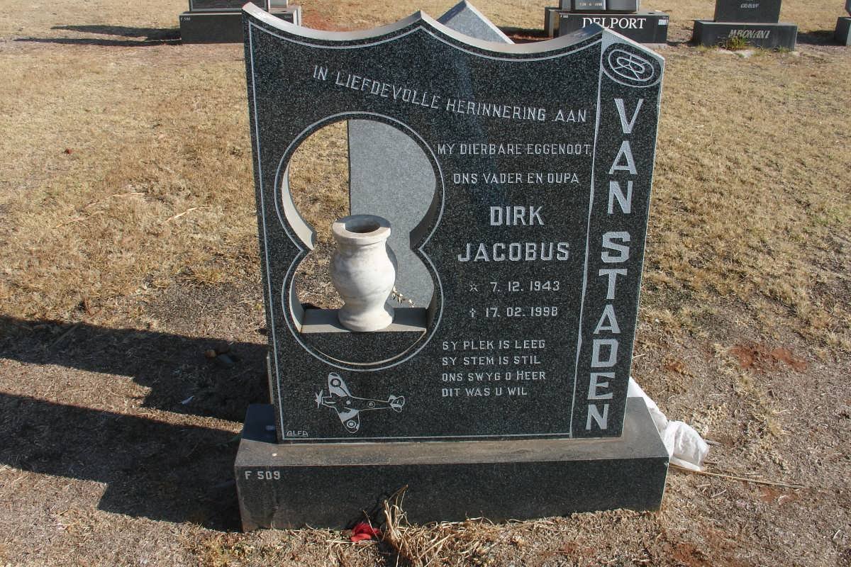 STADEN Dirk Jacobus, van 1943-1998